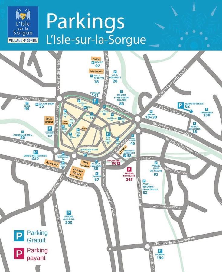 Appartement Terrasse Climatise Calme En Centre-Ville LʼIsle-sur-la-Sorgue Exteriör bild